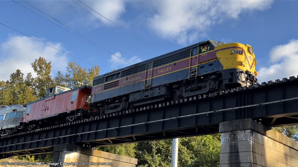 CVSR 6777 looks into the setting sun.